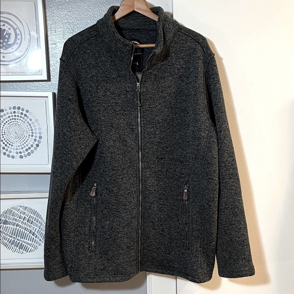 G.I.G.A. DX Fleece Sherpa Lined Full-Zip Jacket Mens Size 3XL Zipper Pockets
